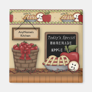 Imán Magnate de Personalizable de Apple Pie casero