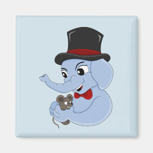 Imán Magnate de personalizado de elefante lindo