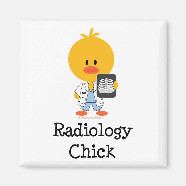 Imán Magnate de pollo de radiología (Frente)