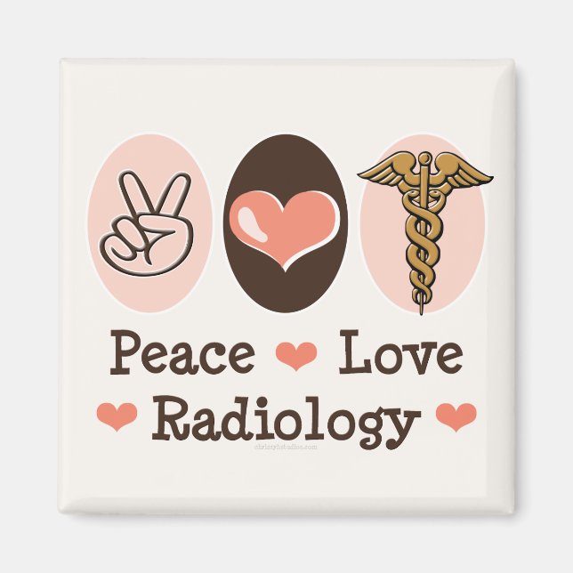 Imán Magnate de Radiología de Amor por la Paz (Frente)