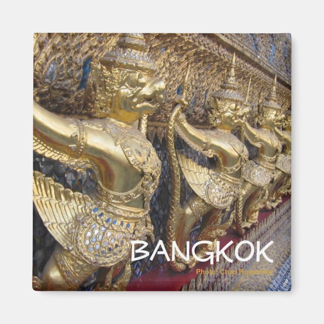 Imán Magnate de recuerdo de viajes de Bangkok para Tail (Frente)