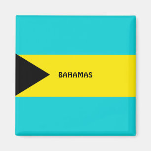 Imán Magnate de refrigerador de bandera de las Bahamas