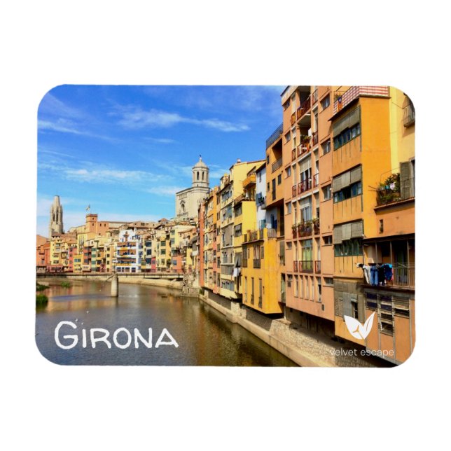 Imán Magnate de refrigerador de Girona por Velvet Escap (Horizontal)