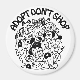 Imán Magnate de rescate para adopción de perros