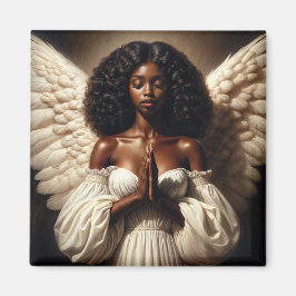 Imán Magnate de rezar ángel para mujeres negras