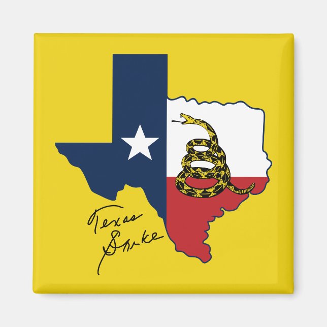 Imán Magnate de serpientes de Texas 1 (Frente)