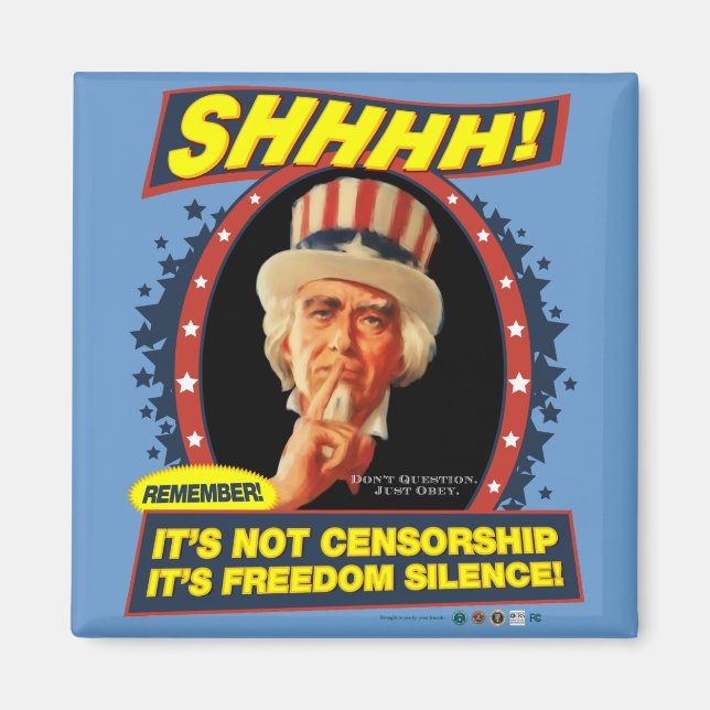 Imán Magnate de silencio por la libertad (Frente)