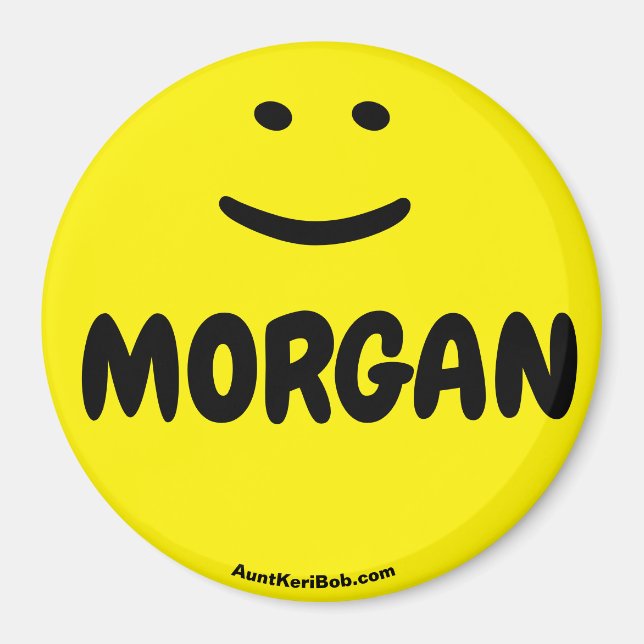 Imán Magnate de sonrisa amarilla de MORGAN (Frente)
