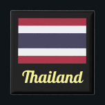 Imán Magnate de Tailandia<br><div class="desc">Historia de la Bandera del Reino de Tailandia: La bandera tricolor del Reino de Tailandia, a través del título real de Rama VI el 28 de septiembre de 1917, demuestra la magnífica belleza y cultura del Reino de Tailandia, y cada color de la bandera refleja claramente eso. El blanco en...</div>