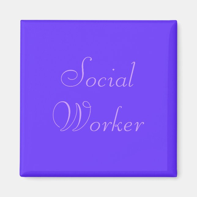 Imán Magnate de trabajadores sociales (Frente)