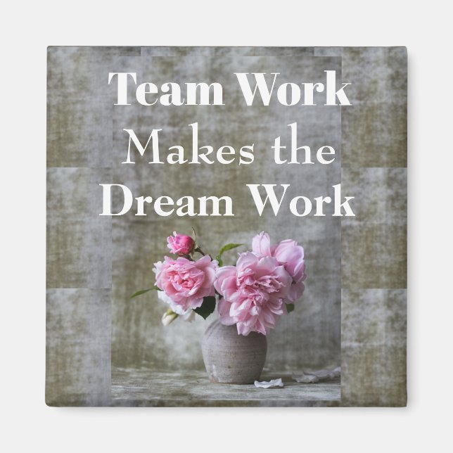 Imán Magnate de trabajo de equipo (Frente)