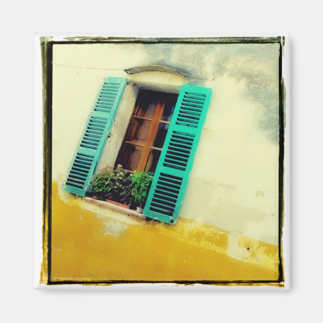 Imán Magnate de ventanas antiguo (Frente)