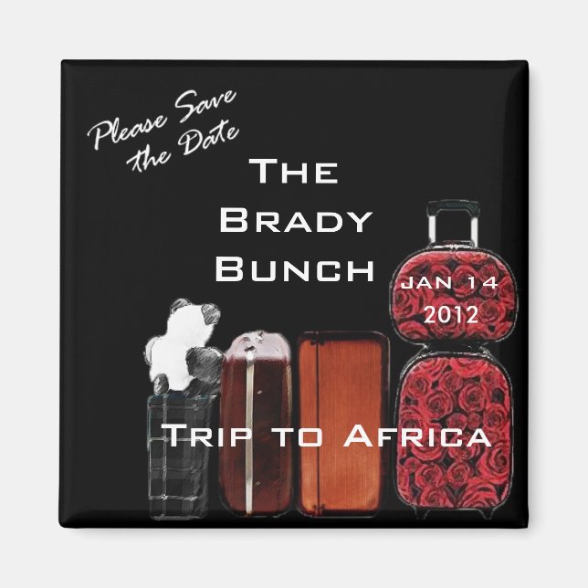 Imán Magnate de viaje familiar (Frente)