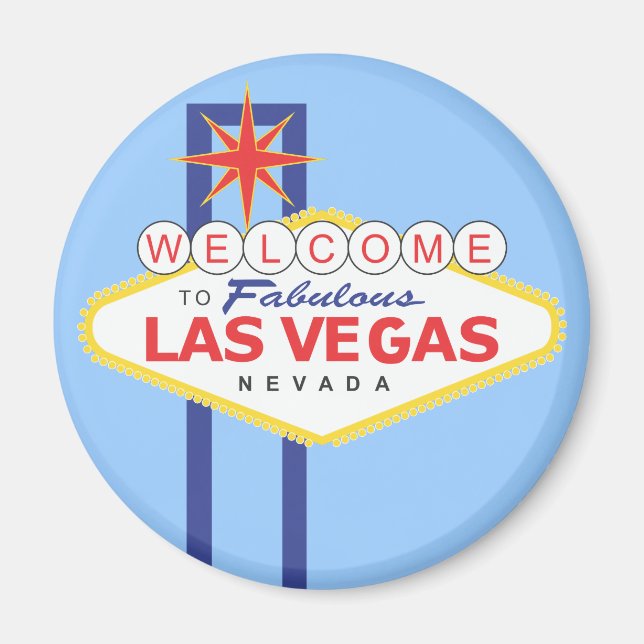 Imán Magnate de viajes de vacaciones de Las Vegas Nevad (Frente)