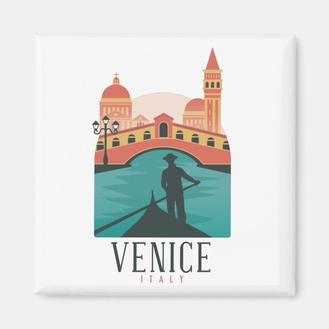 Imán Magnate de Viajes de Venecia (Frente)