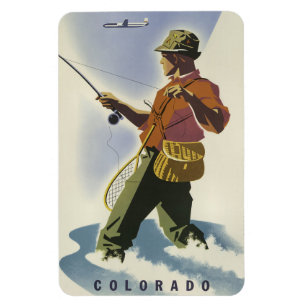Imán Magnate de Viajes Vintage de Colorado USA
