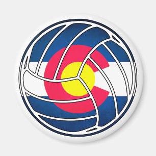 Imán Magnate de voleibol de bandera de Colorado