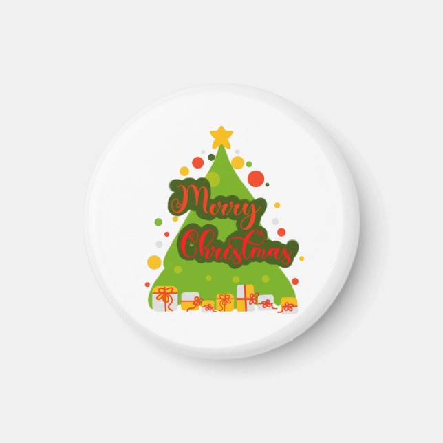 Imán Magnate del árbol de navidad de los cerezos (Frente)