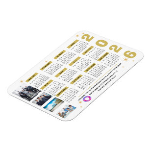 Imán Magnate del calendario de las estrellas de empresa