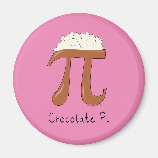 Imán Magnate del Día De La Matemática Del Chocolate Pi  (Frente)