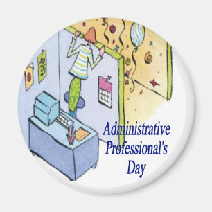 Imán Magnate del Día del Profesional Administrativo
