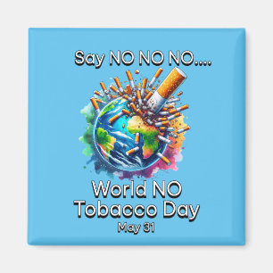 Imán Magnate del Día Mundial No al Tabaco