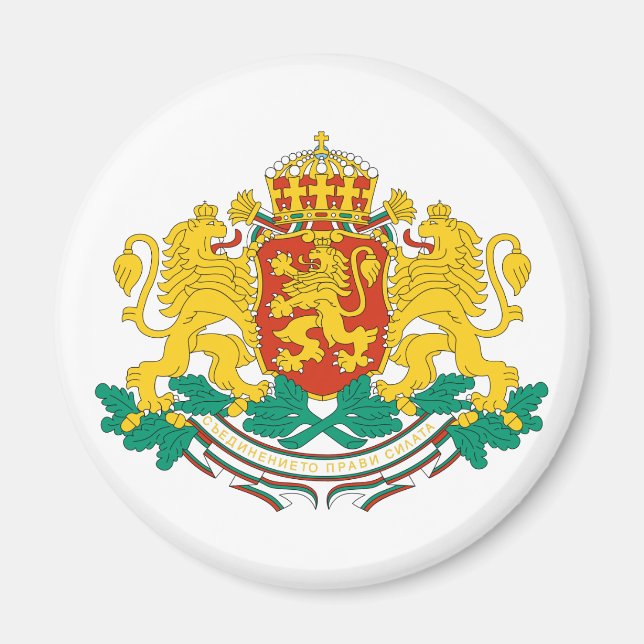 Imán Magnate del Escudo de Armas de Bulgaria (Frente)