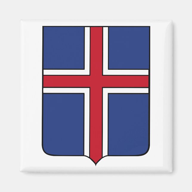 Imán Magnate del Escudo de Armas de Islandia (Frente)