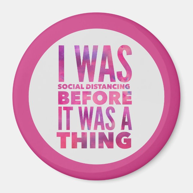 Imán Magnate del humor a distancia social (Frente)