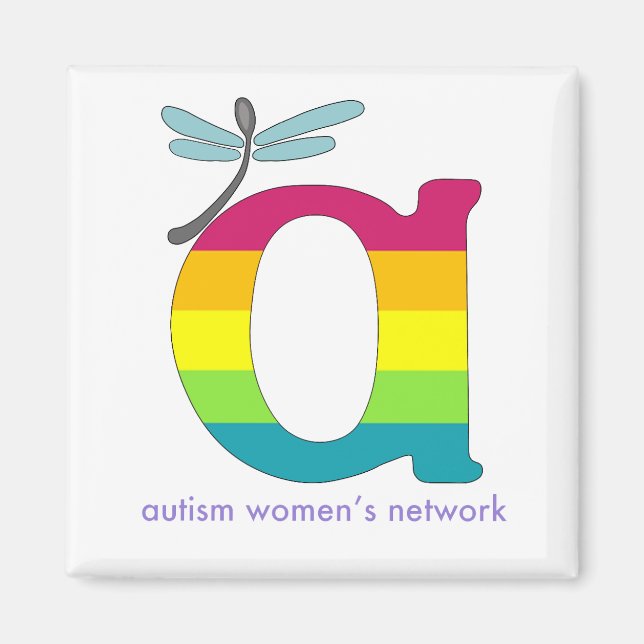 Imán Magnate del logo del Orgullo Arcoiris AWN (Frente)
