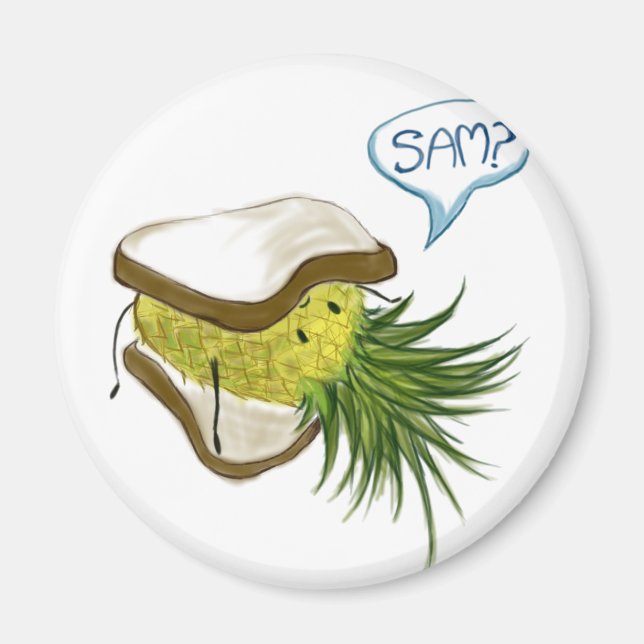 Imán Magnate del logotipo de la piña (Frente)