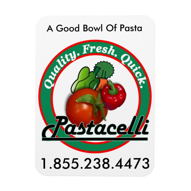 Imán Magnate del logotipo de Pastacelli (Vertical)