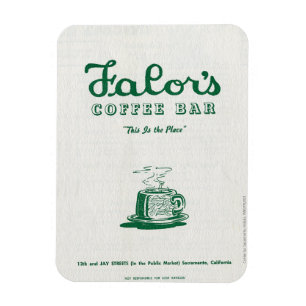 Imán Magnate del menú de la barra del café del Falor