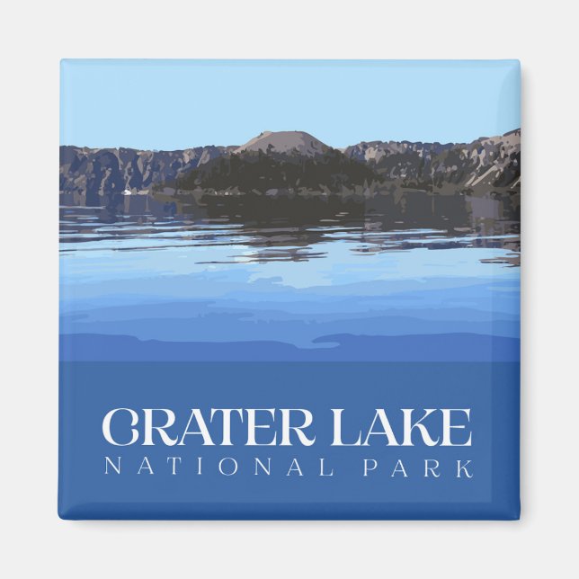 Imán Magnate del Parque Nacional Crater Lake (Frente)