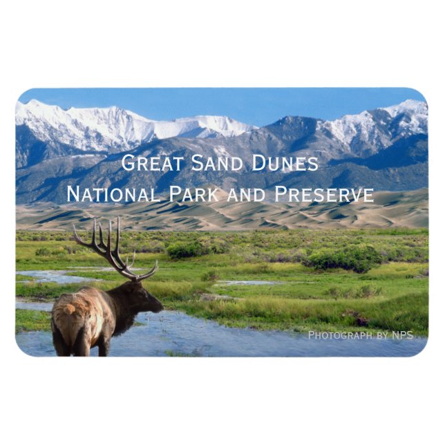 Imán Magnate del Parque Nacional de las Grandes Dunas d (Horizontal)
