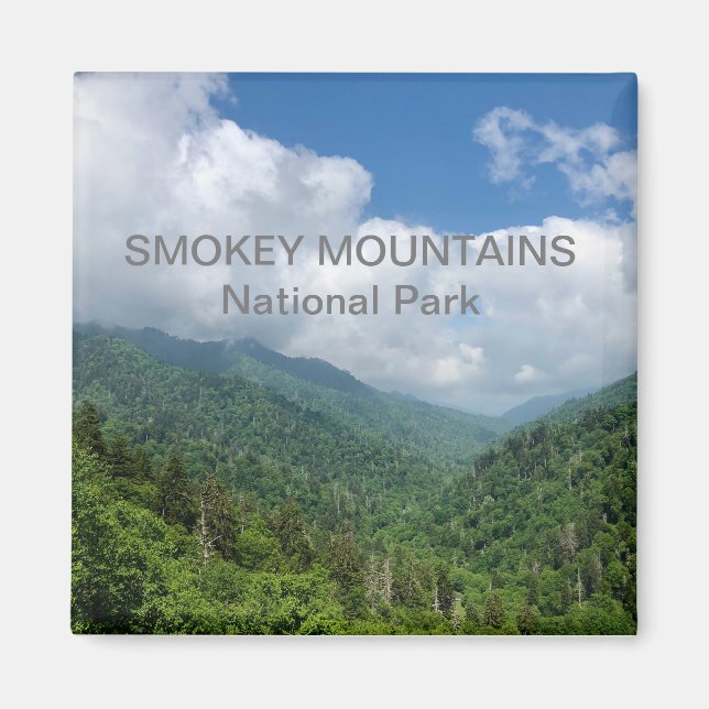 Imán Magnate del Parque Nacional de las Montañas Smokey (Frente)