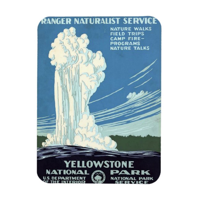 Imán Magnate del Parque Nacional Yellowstone (Vertical)