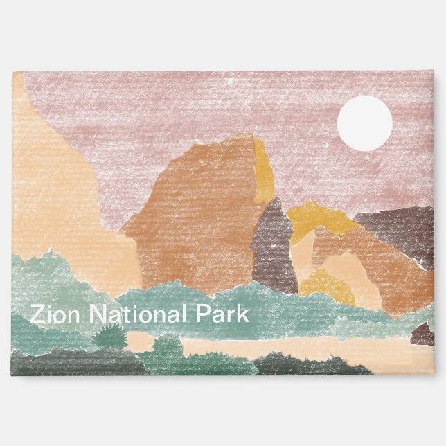 Imán Magnate del Parque Nacional Zion (Anverso)