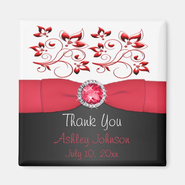 Imán Magnate del Partido Rojo, Negro y Blanco (Frente)