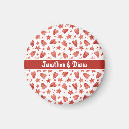 Imán Magnate del patrón de corazones y estrellas de San