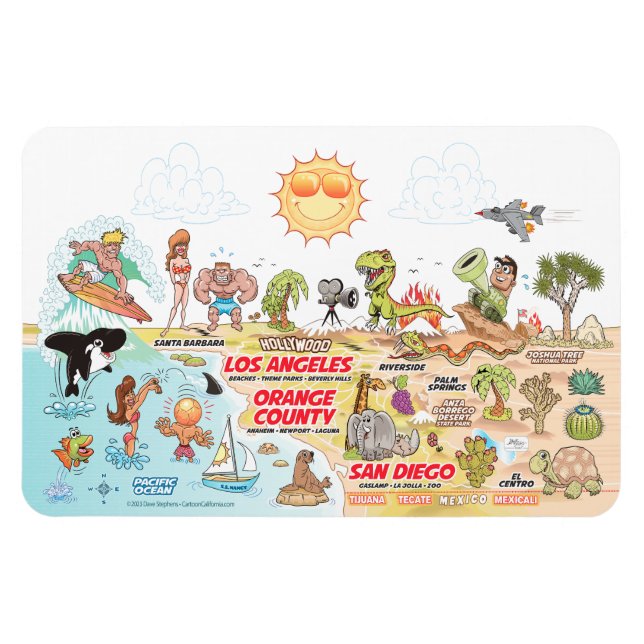 Imán Magnate del Sur de California (Horizontal)