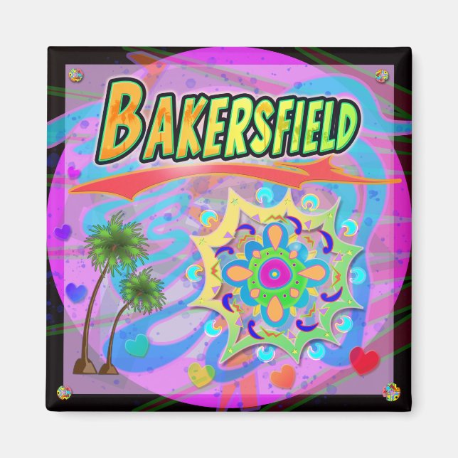 Imán Magnate del verdadero progreso de Bakersfield (Frente)