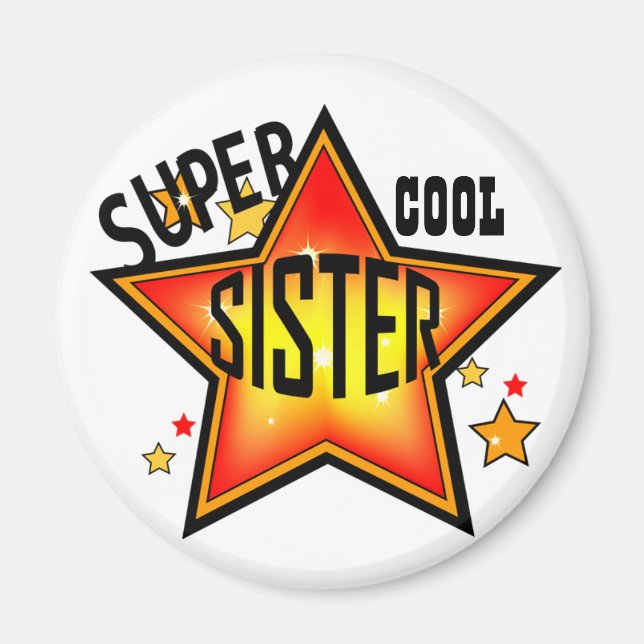 Imán Magnate divertido de Sister Super Guay Star (Frente)