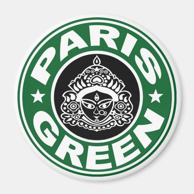 Imán Magnate Durga verde de París (Frente)