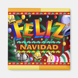 Imán Magnate Feliz Navidad