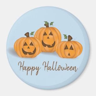 Imán Magnate feliz y sonriente Jack O Lanterns