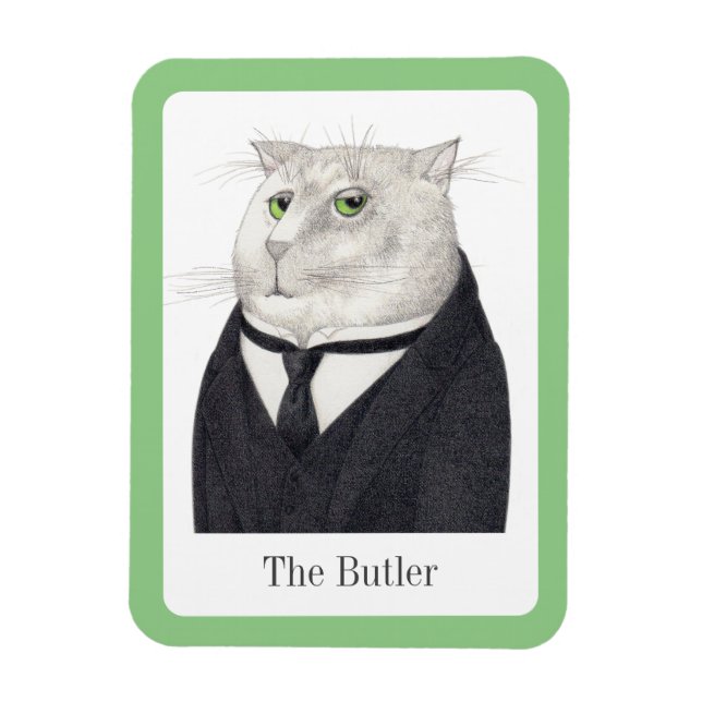 Imán Magnate flexible CAT 3x4 para BUTLER + texto (Vertical)