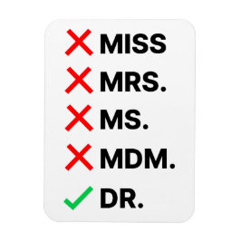 Imán Magnate flexible de graduación de doctorado