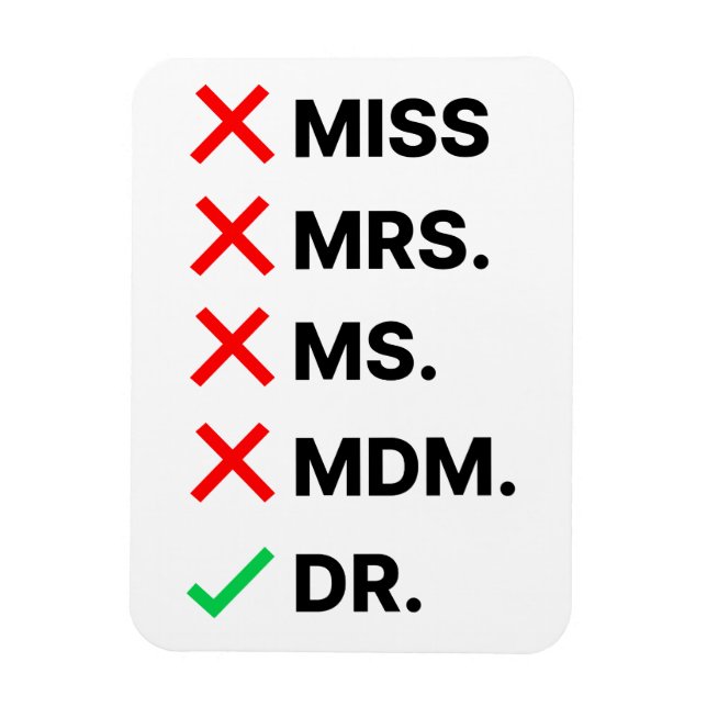 Imán Magnate flexible de graduación de doctorado (Vertical)