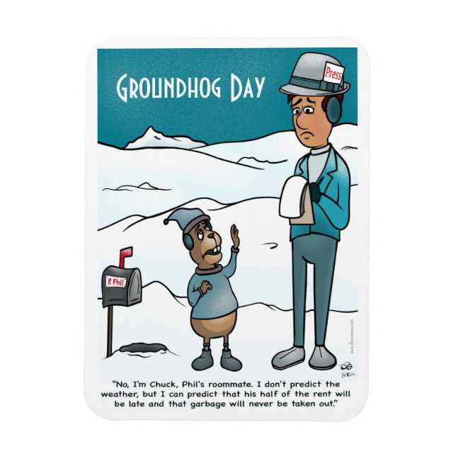 Imán Magnate flexible de Groundhog Day (Vertical)